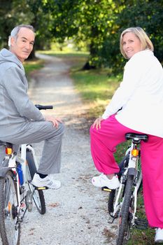 Biking for senior people