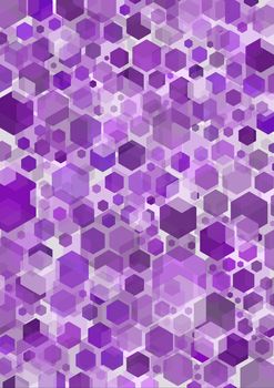 Purple hexagonal shapes