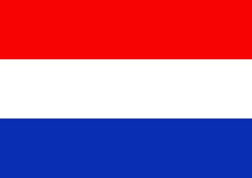Illustrated flag of Holland