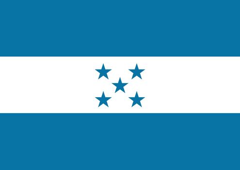 Illustrated flag of Honduras