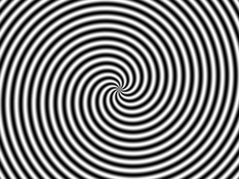 Illustrated abstract black and white twisted background