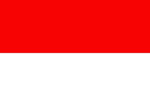 Illustrated flag of Indonesia