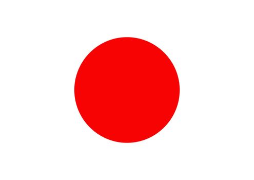Illustrated flag of Japan