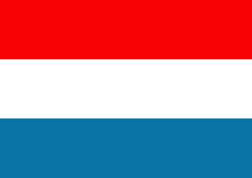 Illustrated flag of Luxembourg