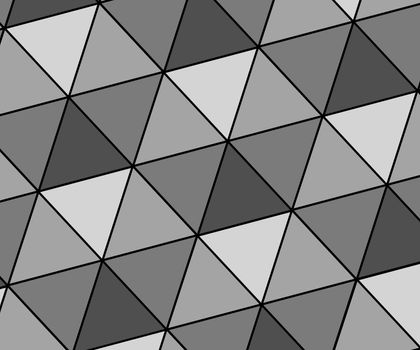 Abstract background illustration of grey triangles making a 3d surface