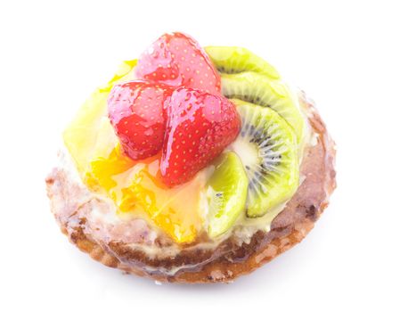 Jelly Cake with Strawberry Kiwi and Orange