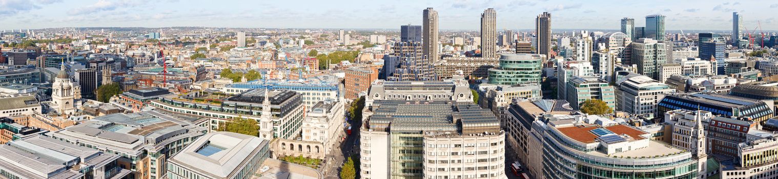 Panoramic view of City of London