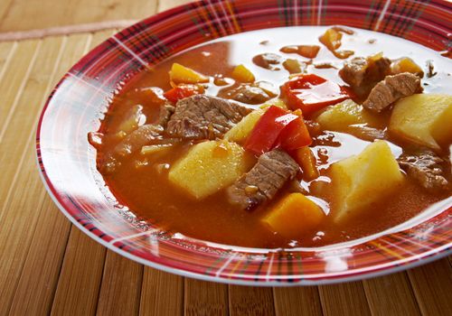 Traditional Bulgarian soup chorba.shurpa soup