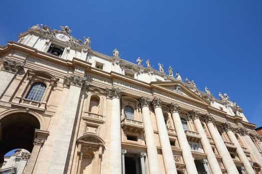 Vatican - Holy See in Rome, Italy. Famous St. Peter's Basilica.