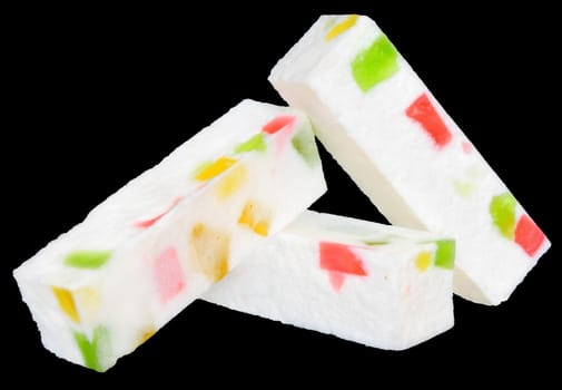 Candy on a white background.