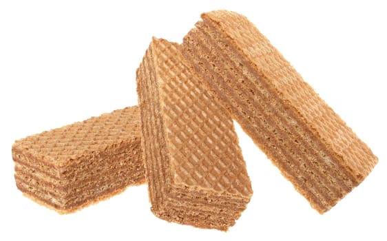 Wafers on a white background