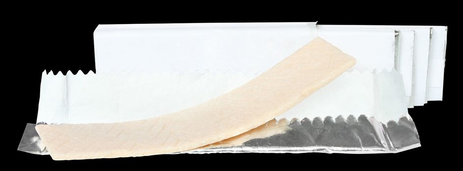 Gum on a white background