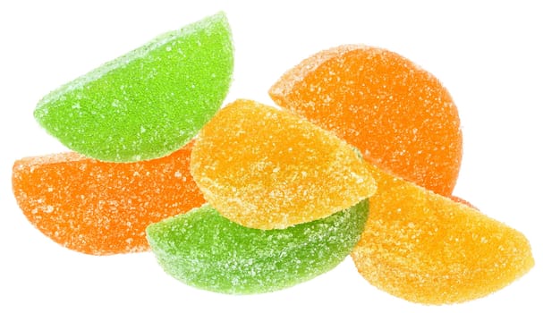Candy on a white background.