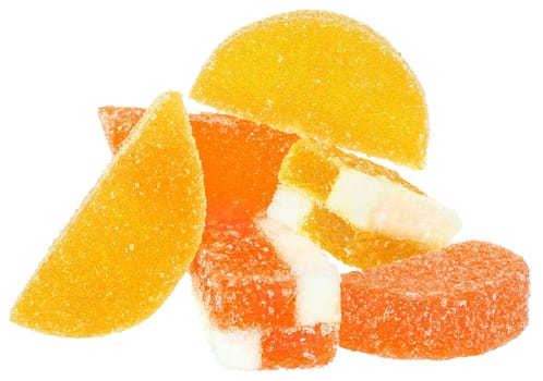Candy on a white background.