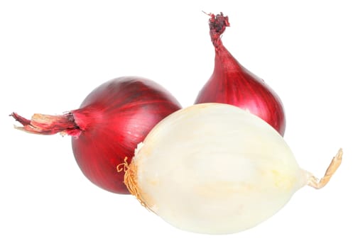 Onion on a white background.