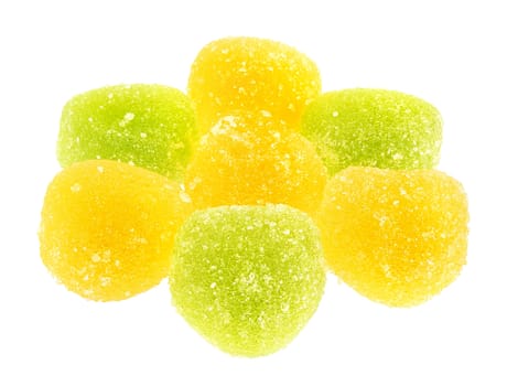 Candy isolated white background.