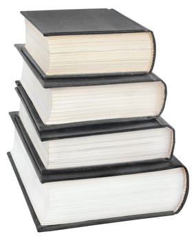 The books on a white background.