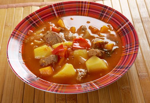 Traditional Bulgarian soup chorba.shurpa soup