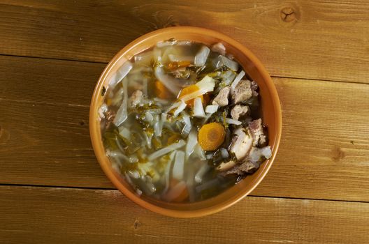  Russian national cabbage soup - Green sorrel   stchi