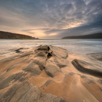 sunset at the seaside