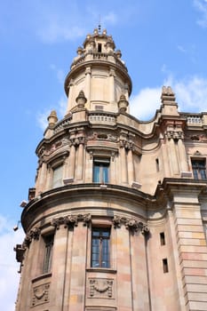 Old Post Office in Barcelona, Spain. Famous architecture landmark.