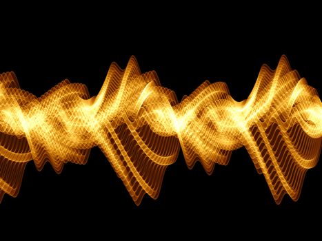 Sine waves background suitable for audio, music and science related projects