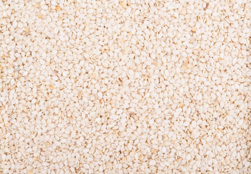 Sesame dry seeds background with detail closeup