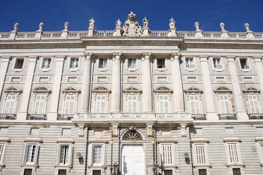 Royal Palace in Madrid, also known as Palacio Oriente. Beautiful landmark.