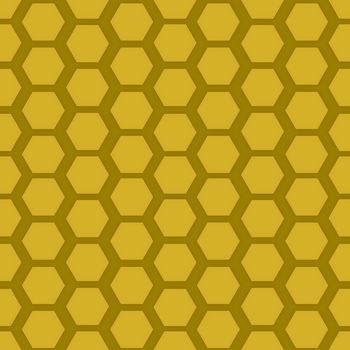 Illustration of a seamless honeycomb background