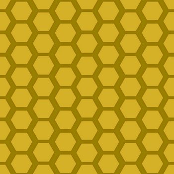 Illustration of a seamless honeycomb background
