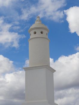close up photo of a white tower