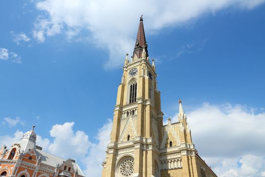 Novi Sad, Serbia - city in the region of Vojvodina. The Name of Mary Catholic church.
