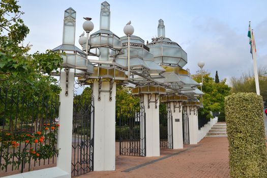 entrance to the Park de las Palomas in Benalmadena