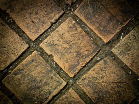 This is a texture of brick on ground It's have a brown colour