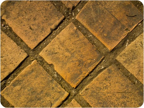 This is a texture of brick on ground It's have a brown colour