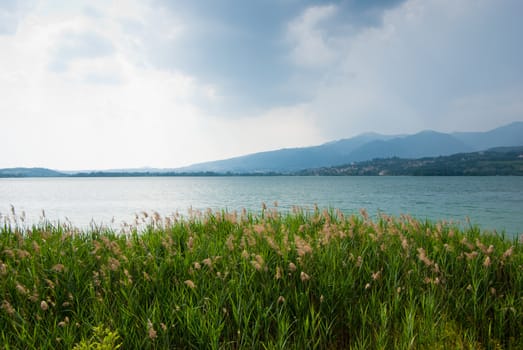 view of the landscape around Lake Como, Italy