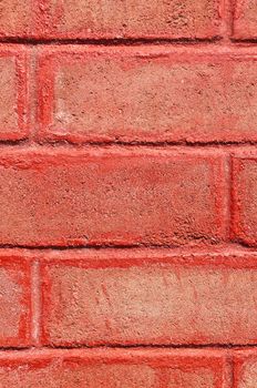 This is a old red brick wall