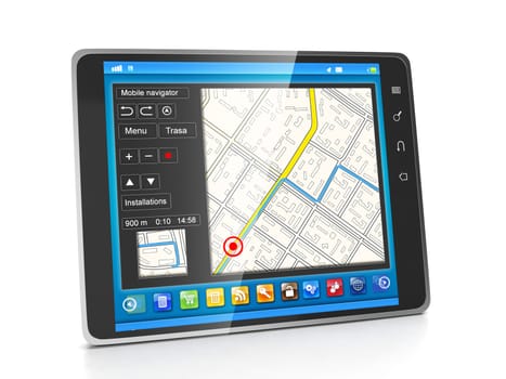 Mobile applications. Applications for Tablet PCs navigation systems