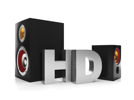 3d illustration: Entertainment Media, HD-quality video