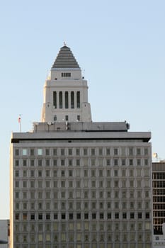 Los Angeles city hall in downtown.