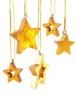 Golden Christmas stars