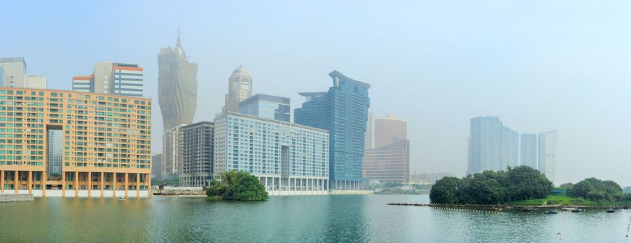 Skyline of Macau in the morning