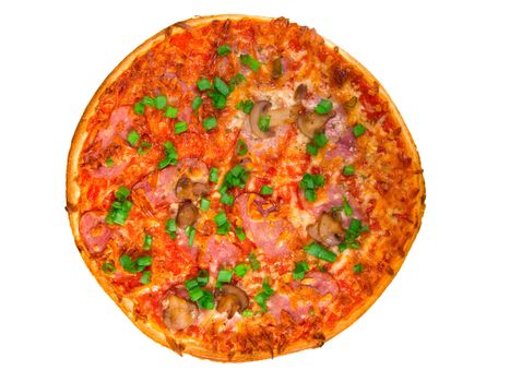 Pizza on white background 