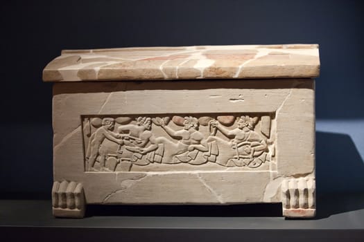 Sarcophagus of Chiusi, Tuscany. 5th century B.C