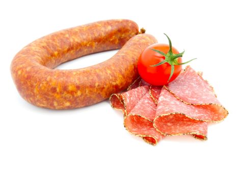 sausage isolated on white