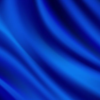 Beautiful Blue Satin. Drapery Background