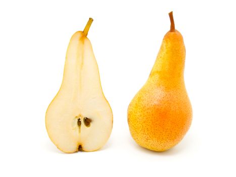 pear isolated on the white background 