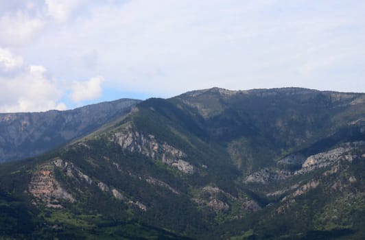 view on Crimean mountains near Yalta