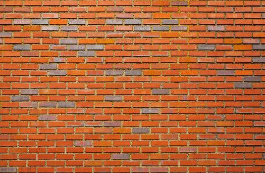 Simple red and black brick wall