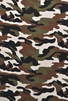 Camouflage fabric in a vertical orientation